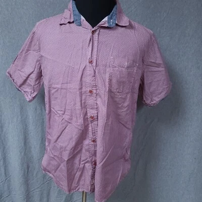 Original Weatherproof Vintage Mens Large Purple Floral Geometric Button Shirt - Image 1 of 4
