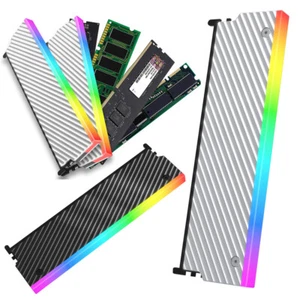 5V 3PIN ARGB RAM Heatsink Radiator Kühler Aluminiumlegierung für DDR2 DDR3 DDR4 DDR5 - Bild 1 von 18