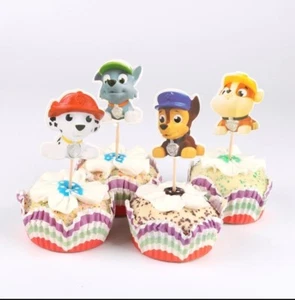 12 x Paw Patrol Cupcake Pick Topper - Bild 1 von 2