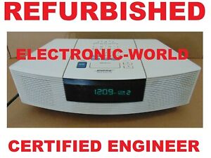 MINT REFURBISHED White Bose Wave Radio CD Alarm Clock AWRC-1P 100% WORKING!!
