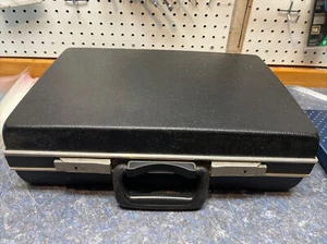 Vintage Eastern Case Co. US Government Briefcase - Black Hardcase w/ Keys - Rare - Picture 1 of 12
