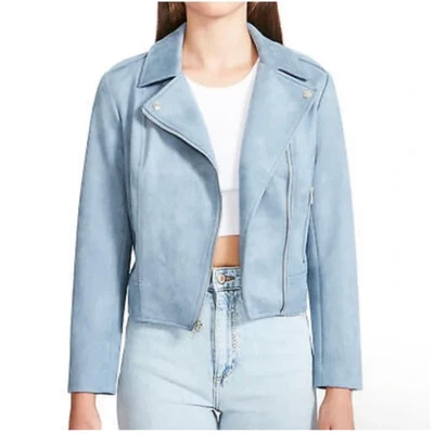 CHAQUETA MOTO MUJER BB DAKOTA BY STEVE MADDEN LIGERA IMITACIÓN GAMUZA Cremallera Completa XXL Foto 1 de 4