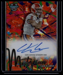 24 Bowman U #BMA-CK Cade Klubnik Bowman Masterpieces Auto Orange Refractor #/25 - Picture 1 of 2