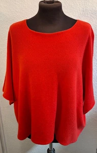 Italy Feinstrick Pullover Pulli kuschelweich 36,38,40,42,44,46,48,50 rot  P6 - Bild 1 von 4