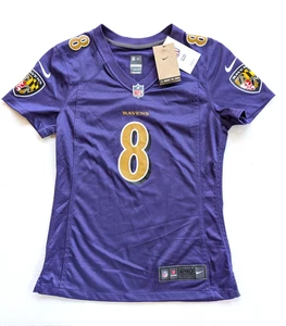 Camiseta Lamar Jackson para mujer pequeña nueva con etiquetas Nike Color Rush Baltimore Ravens On Field - Imagen 1 de 12