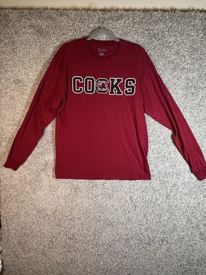 Champion University of South Carolina Gamecocks Camiseta Manga Larga Talla L Roja Foto 1 de 4