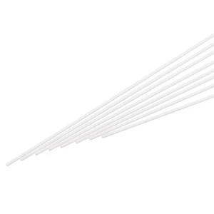 15pz Aste in Plastica ABS, Diametro 0,8mm Lunghezza 500mm Bastone Bianco Barra Solida - Foto 1 di 5