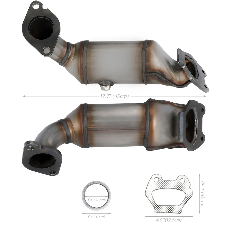2X Catalytic Converter For Dodge Journey 2011 - 2016 3.6L Front EPA Approve Foto 1 de 4