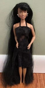 Afroamerikanische schwarze Puppe super lange Haare 1997 Kid Kore - Bild 1 von 9