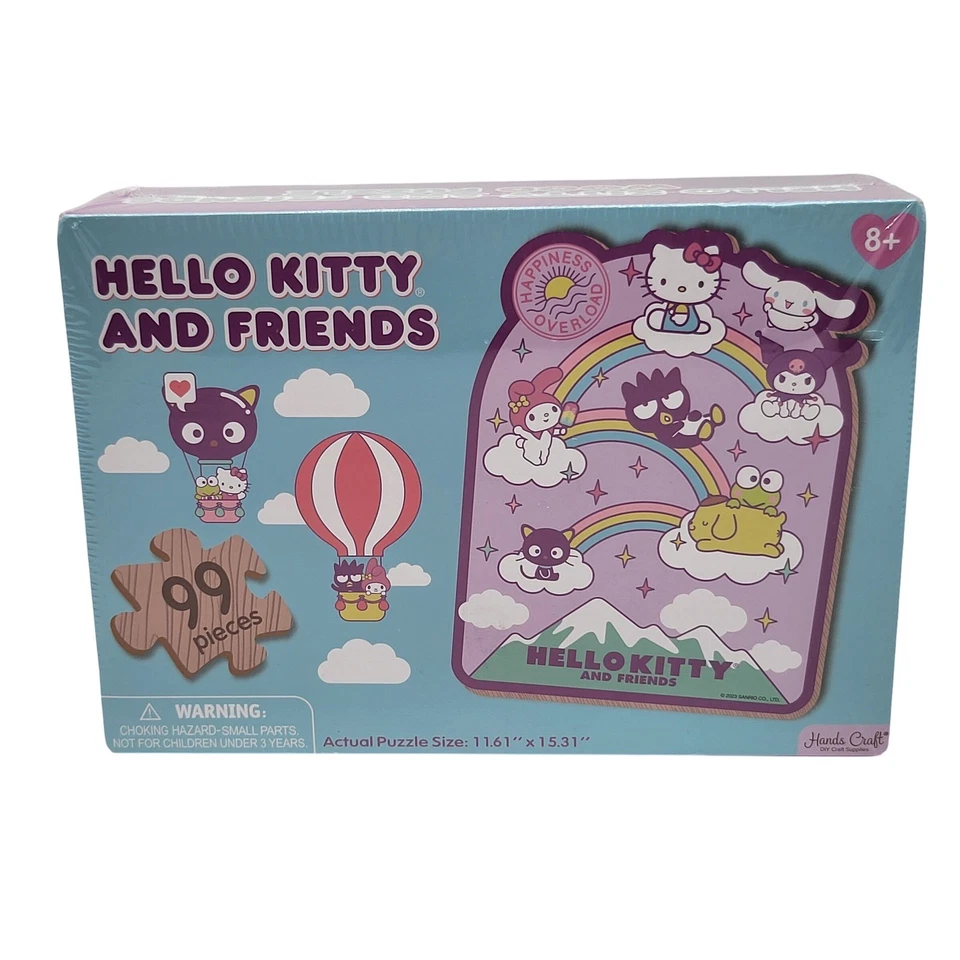 Rompecabezas de madera de 99 piezas Hello Kitty and Friends para niños de 8+ años Foto 1 de 3