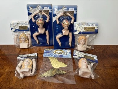 Heavenly Friends Blonde Fairy Angel Porcelain Plastic Doll Head & Arms 1996 - Image 1 of 4