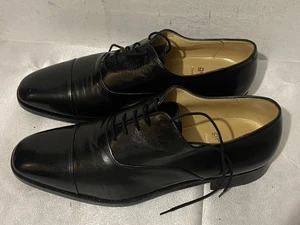 Zapatos de hombre Gravati talla 44 10 zapatos de cuero negro zapatos de traje sgt estado - Imagen 1 de 6