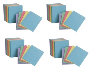 Oxford Mini Index Cards, 3" x 2.5", Ruled, Assorted Colors, 200 Per Pack, Pac... - Picture 1 of 7