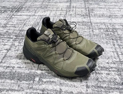Salomon Speed Cross 5 Sneaker Shoes Trail Hiking Athletic Green Men’s Size 11 - Image 1 of 4