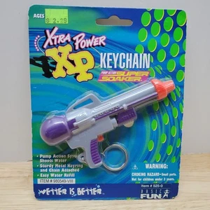 Vintage Keychain Pump Action Super Soaker Xtra Power XP 525-0 NEW in Package - Picture 1 of 3