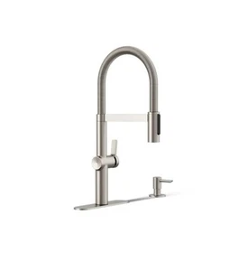 Grifo de cocina extraíble vibrante de una sola manija Koi Koi con rociador R26735-SD-VS - Imagen 1 de 6