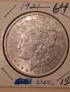 1921 MORGAN DOLLAR UNCIRC LAST MORGAN! A BEAUTY! LISTED AT SILVER VALUE - Picture 1 of 7