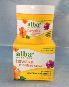 Alba Botanica Hawaiian Moisture Cream w/ Jasmine & Vitamin E, 1 Pack 3 oz (85 g) - Picture 1 of 11