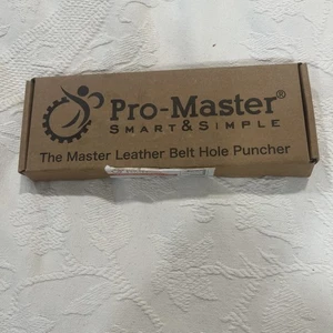 Herramienta perforadora de agujeros de cuero inteligente y simple Pro-Master fabricante de tamaños ajustables. - Imagen 1 de 18