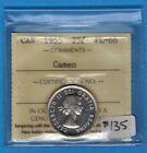 Canada 1955 Quarter 25 Cents Silver Coin - ICCS PL-66 Cameo