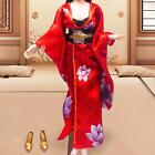 Japoński garnitur kimono kobiecy ubrania do dekoracji figury akcji 12"