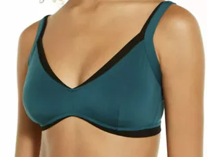 NWT -Colorblocked Triangle Bralette Bra-By INC-Green -Size Choice - Picture 1 of 3