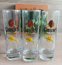 Lot 3 Verres Gibson's London Gin