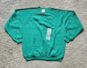 Vintage Hanes Her Way Roomy Fit Green Poly Cotton Sweatshirt Women’s Size XL New - Bild 1 von 7