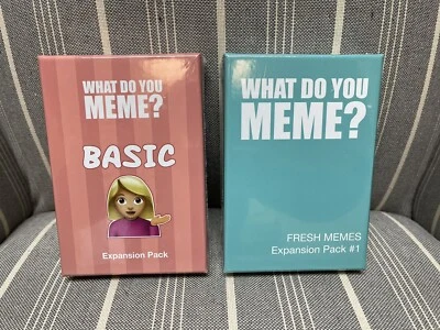 What Do You Meme? Fresh Memes Expansion Packs 1 & 2 NEW SEALED - Image 1 of 2