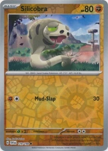 Reverse Holo Silicobra 119/198 Common Escarlata y Violeta Base Set Pokemon Juego de Cartas Coleccionables - Imagen 1 de 1