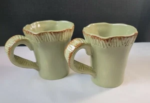 Pair Bells Casa By Ganz Green Coffee Mug - Picture 1 of 6