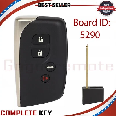 Запасной брелок для Lexus LS460 13 14 2015 2016 2017 Smart 4B HYQ14ACX 5290 - Изображение 1 из 4