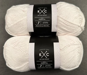Yarn 2 Skeins White 100% Cotton 360 Yards Free Shipping - Picture 1 of 1