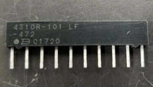 20 Stück 4310R-101-472LF Bourns Dickschicht Widerstand Netzwerk 4,7k Ohm 2% 200mW 10SIP - Bild 1 von 1