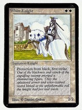 White Knight ALPHA Magic The Gathering MTG