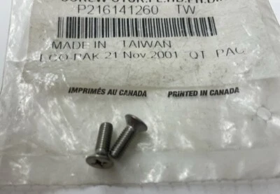 NOS OEM SKI-DOO 216141260 HYDRAULIC BRAKE COVER SCREW (PACK OF 2) 2B-16 - Image 1 of 2