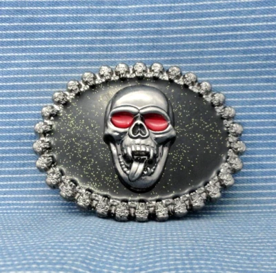 Vamp череп ремня пряжка мотоциклиста Gothic рок-н-ролл ковбой косплей Хэллоуин .GTA482 - Изображение 1 из 4