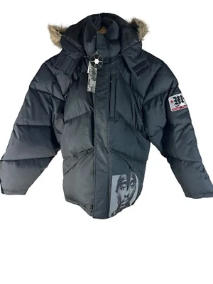 Vintage Makaveli Branded Baggy Coat Tupac Shakur 2Pac Biggie Death Row Snoop Y2K - Image 1 of 4