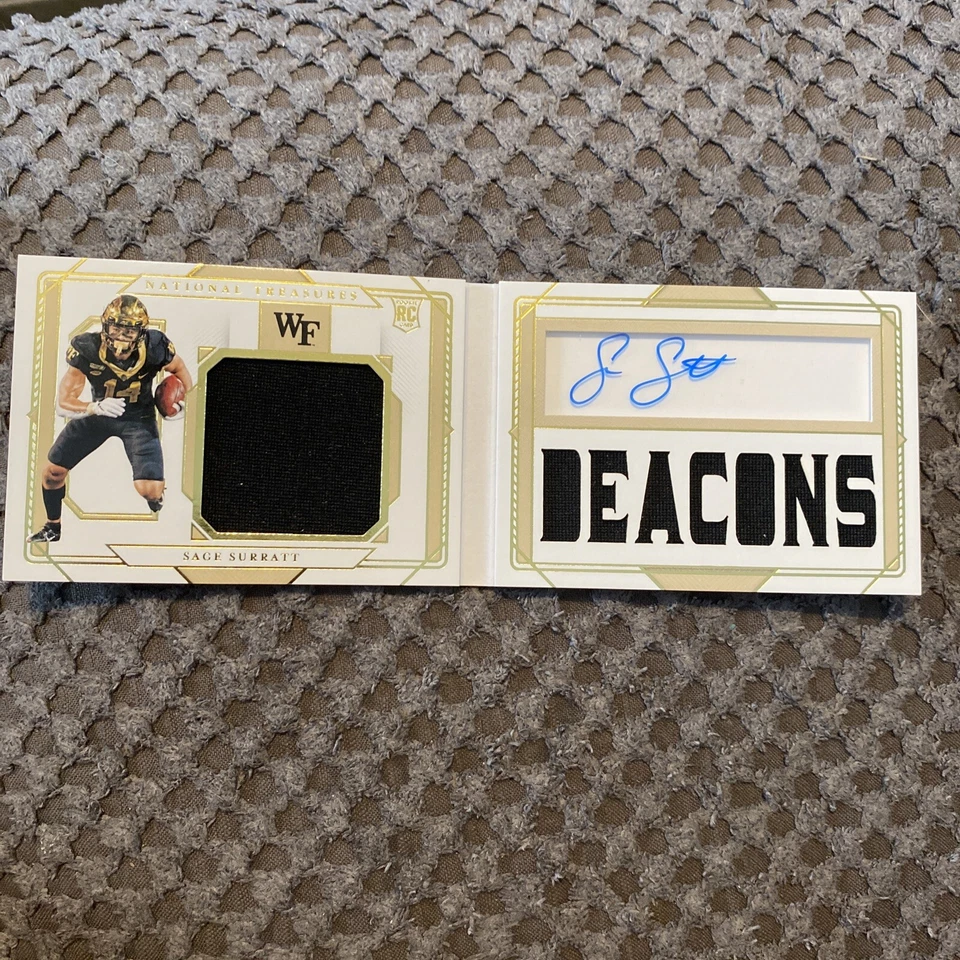 2021 National Treasure Collegiate Wake Forest Sage Surratt Booklet /125 - Image 1 of 2