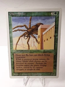 MTG - 3rd Edition - Revised - Giant Spider - Common - LP+ NM - Picture 1 of 2