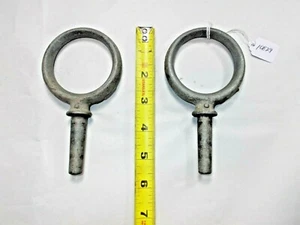 OAR LOCK Set VTG Galvanized 2-1/4" Hole 5-1/2" Long 31/64" shank tapers to 9/16" - Picture 1 of 3