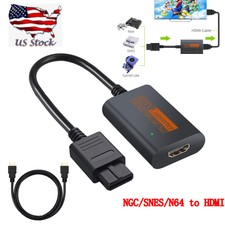 For Nintendo64 To HDMI Converter, HD Link Cable NGC/SNES/N64 To HDMI Adapter NEW