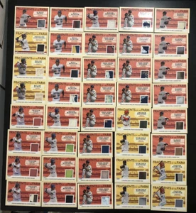 (91) 2019 Topps Pro Debut Fragments of the Farm Relic Lot - 2 Red #'d 10!!! - Picture 1 of 14