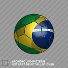 Brazil Soccer Ball Sticker Decal Vinyl Brazilian Flag Football