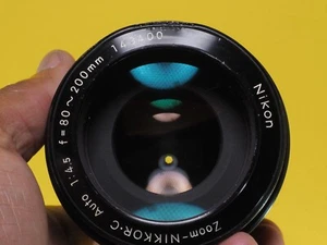 Nikon Zoom Nikkor-C Auto 80-200mm f4.5 Ai Converted MF Lens dent not filter ring - Picture 1 of 5