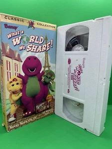 Barney - What a World We Share VHS 1999 Classic Collection Never Seen on TV Film - Picture 1 of 2