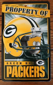 NFL Licensed Green Bay Packers Property Sign Plastic Decor Football League - Picture 1 of 1
