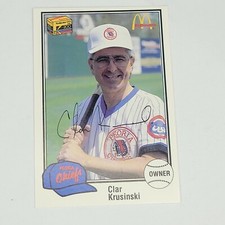 1989 Peoria Chiefs Team Issue #33 CLARENCE (CLAR) KRUSINSKI