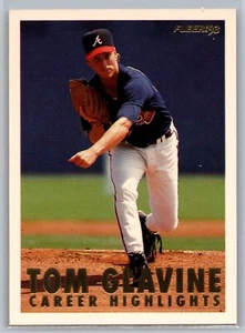 Tom Glavine 1993 Fleer Career Highlights Insert Baseball #13 Atlanta Braves HOF - Bild 1 von 2