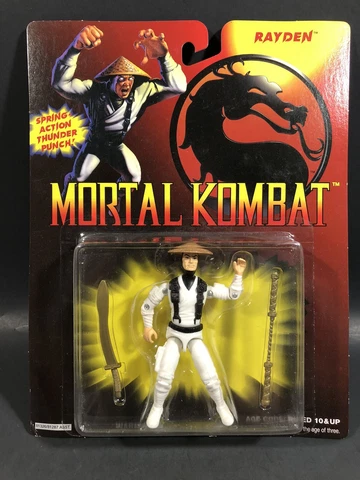 1994 VINTAGE HASBRO MORTAL COMBAT RAYDEN 3 3/4" FIGURE VERY NICE NEW Cover